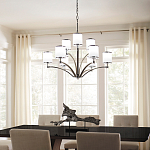 Люстра с белыми стеклянными плафонами в форме цилиндра Feiss варинант исполнения - 7 | Loft Concept в Ижевске