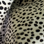 Мебельная ткань Искусственный мех  белый леопард 90 см T5-3 варинант исполнения - 4 | Loft Concept в Ижевске
