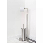 Держатель для туалетной бумаги с ершиком Chrome Bathroom Accessory варинант исполнения - 5 | Loft Concept в Ижевске