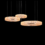 Люстра из 3-х колец с текстурной огранкой Reflection of Reality варинант исполнения - 1 | Loft Concept в Ижевске