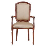 Стул с подлокотниками из натурального бука бежевый Solid Luxury варинант исполнения - 1 | Loft Concept в Ижевске