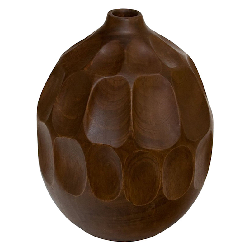 Ваза деревянная Brown Vase of Thailand 1 Коричневый в Ижевске | Loft Concept 