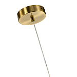 Подвесной светильник светодиодный с белым плафоном в виде цветка из фарфора и стали Flower Light Gold варинант исполнения - 2 | Loft Concept в Ижевске