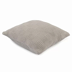 Подушка из хлопка рельефной вязки серого цвета Eden Line варинант исполнения - 1 | Loft Concept в Ижевске