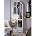 Зеркало-окно с арочным силуэтом в венецианском стиле Venetian White Mirror варинант исполнения - 4 | Loft Concept в Ижевске