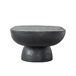 Столик кофейный черного цвета с овальной столешницей и круглым основанием Black Dalmen Table варинант исполнения - 6 | Loft Concept в Ижевске