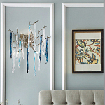 Бра с ветвистым каркасом из металла и подвесками из стекла Droplet Chandelier варинант исполнения - 2 | Loft Concept в Ижевске