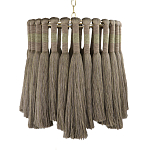 Подвесной светильник круглый плетеный с бахромой Braided Bundle of Ears варинант исполнения - 1 | Loft Concept в Ижевске