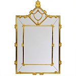 Зеркало прямоугольное Golden Classic Ornament Mirror варинант исполнения - 1 | Loft Concept в Ижевске