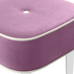 Квадратный мягкий пуф на белых ножках Winton Pouf Square варинант исполнения - 6 | Loft Concept в Ижевске