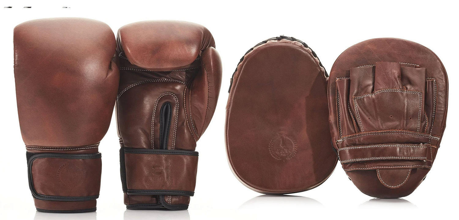 Винтажный набор перчаток для бокса и фитнеса LEATHER BOXING GLOVE СЕТ из 2-х Винтажный набор перчаток для бокса и фитнеса LEATHER BOXING GLOVE СЕТ из 2-х - Loft-Concept в Ижевске