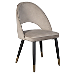 Стул велюровый серо-бежевый Schelde Gray Beige варинант исполнения - 2 | Loft Concept в Ижевске