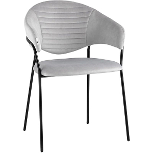 Стул Alexis Chair Светло-Серый Велюр