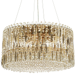 Круглая люстра с металлическими и хрустальными подвесками Bonnay Crystal Chandelier варинант исполнения - 5 | Loft Concept в Ижевске