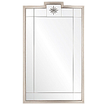 Зеркало в  серебряной раме с узорчатым геометрическим орнаментом Repulse варинант исполнения - 1 | Loft Concept в Ижевске