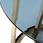 Столик журнальный золотой с темным стеклом Tastiness варинант исполнения - 1 | Loft Concept в Ижевске