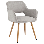 Стул в рогожке серого цвета NEASAN STOOL варинант исполнения - 1 | Loft Concept в Ижевске