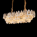 Люстра овальная с многослойными белыми и прозрачными подвесками Character Chandelier варинант исполнения - 5 | Loft Concept в Ижевске