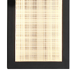 Светодиодное прямоугольное бра из металла черного цвета Lattice Lux варинант исполнения - 8 | Loft Concept в Ижевске