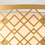 Потолочный светильник золотого цвета с каркасом в виде геометрических ромбов Elstead Lighting варинант исполнения - 5 | Loft Concept в Ижевске