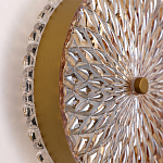 Бра с плафоном из рельефного стекла Peony Glass Bronze  варинант исполнения - 3 | Loft Concept в Ижевске