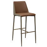 Стул барный с терракотовой обивкой из экокожи Spectacular High Chair варинант исполнения - 1 | Loft Concept в Ижевске