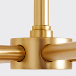 Люстра золотая с белыми тканевыми абажурами Coolness варинант исполнения - 3 | Loft Concept в Ижевске