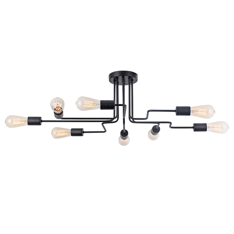 Потолочный светильник Gilbert Е27*8 Черный в Ижевске | Loft Concept 
