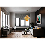 Люстра с каскадом из разноцветных круглых подвесов Key Lustar варинант исполнения - 2 | Loft Concept в Ижевске