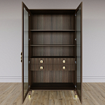 Дизайнерский шкаф витрина Elsa Dreams Walnut с 4-мя ящиками варинант исполнения - 6 | Loft Concept в Ижевске