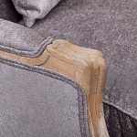 Кресло Ava Classical Armchair brown and grey velour варинант исполнения - 4 | Loft Concept в Ижевске