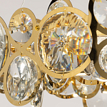 Люстра подвесная из золотых колец 57 см Golden Circles варинант исполнения - 6 | Loft Concept в Ижевске