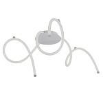 Люстра белого цвета с тремя изогнутыми светодиоидными плафонами Luke Lampco Tracer Lamp варинант исполнения - 1 | Loft Concept в Ижевске