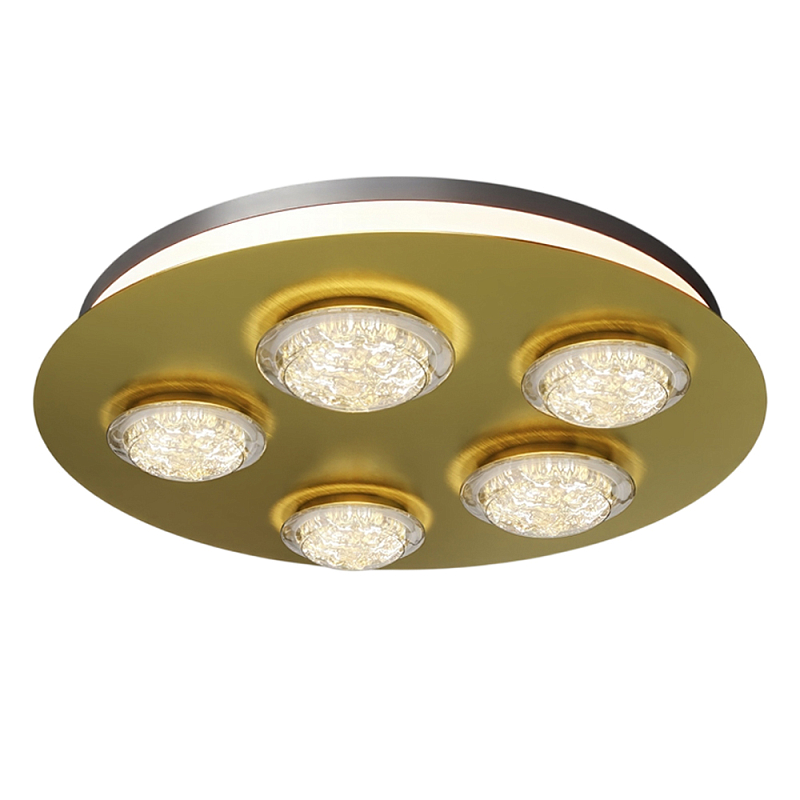 Потолочный светильник Pharao 3000К 56Вт Латунь Черный в Ижевске | Loft Concept 