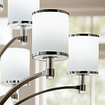 Люстра с белыми стеклянными плафонами в форме цилиндра Feiss варинант исполнения - 10 | Loft Concept в Ижевске