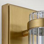 Бра вертикальное с рифленым стеклянным плафоном и прямоугольным основанием Quintiesse варинант исполнения - 2 | Loft Concept в Ижевске