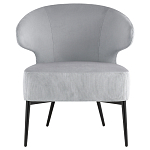 Современное мягкое кресло на металлических ножках Rakush Grey варинант исполнения - 2 | Loft Concept в Ижевске