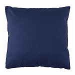 Подушка декоративная хлопковая синего цвета с абстрактным принтом Elysian Flow Azure варинант исполнения - 2 | Loft Concept в Ижевске