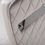 Стул серый велюровый со стеганной спинкой Focus on Convenience варинант исполнения - 2 | Loft Concept в Ижевске