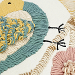 Чехол на подушку с кисточками и вышивкой птиц Ethnic mix Birds Rect варинант исполнения - 3 | Loft Concept в Ижевске