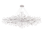 Люстра круглая подвесная с декором в виде ветвей и прозрачных подвесок из стекла в форме капель Droplet Chandelier варинант исполнения - 2 | Loft Concept в Ижевске