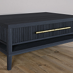 Кофейный стол Primo с двумя ящиками Черный дуб варинант исполнения - 4 | Loft Concept в Ижевске