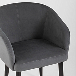 Мягкое кресло на металлических ножках Shaggy Dark Grey варинант исполнения - 5 | Loft Concept в Ижевске