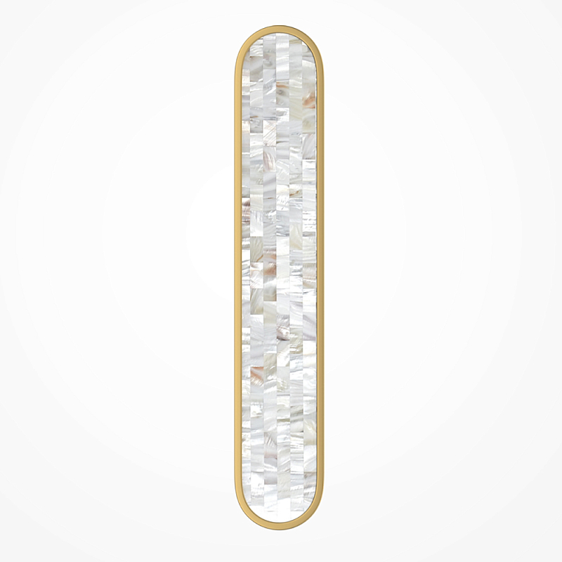 Бра перламутровый Lunaris 60 см Латунь Перламутровый в Ижевске | Loft Concept 