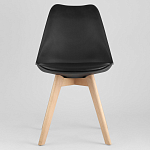 Стул с основой из пластика и мягким сиденьем Arvika Black варинант исполнения - 2 | Loft Concept в Ижевске