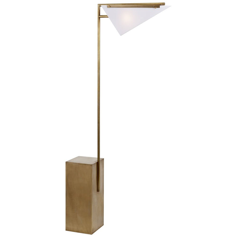 Торшер FORMA FLOOR LAMP Brass Латунь Белый Торшер FORMA FLOOR LAMP Brass Латунь Белый в Ижевске | Loft Concept