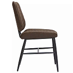 Стул с темно-коричневой обивкой из экокожи Benderson варинант исполнения - 2 | Loft Concept в Ижевске