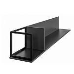 Полка навесная открытая цвета графит Strict Lines  варинант исполнения - 5 | Loft Concept в Ижевске