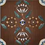 Плитка с узором Васильки 2 варинант исполнения - 1 | Loft Concept в Ижевске