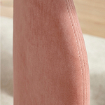 Обеденный стол со стеклянной столешницей и розовыми ножками с тканевой обивкой Wrigley варинант исполнения - 2 | Loft Concept в Ижевске